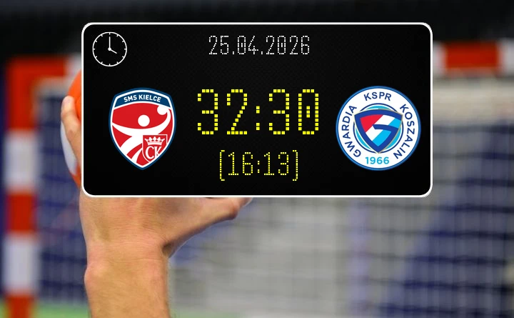 [PIŁKA RĘCZNA] SMS ZPRP Kielce – ENERGA GWARDIA Koszalin 32:30 w 24. kolejce Ligi Centralnej