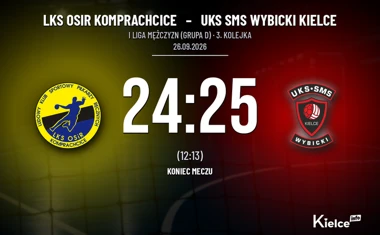 [PIŁKA RĘCZNA] Jeden gol różnicy w I Lidze Mężczyzn (Grupa D) – LKS OSiR Komprachcice – UKS SMS Wybicki Kielce 24:25