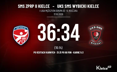 [PIŁKA RĘCZNA] I Liga Mężczyzn (Grupa D): SMS ZPRP II Kielce – UKS SMS Wybicki Kielce 36:34 (po rzutach karnych)
