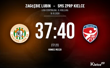 [PIŁKA RĘCZNA] Liga Centralna: Zagłębie Lubin – SMS ZPRP Kielce 37:40. Pierwsza porażka gospodarzy