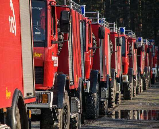 Straż Pożarna w Kielcach: Pożar stolarni w Snochowicach