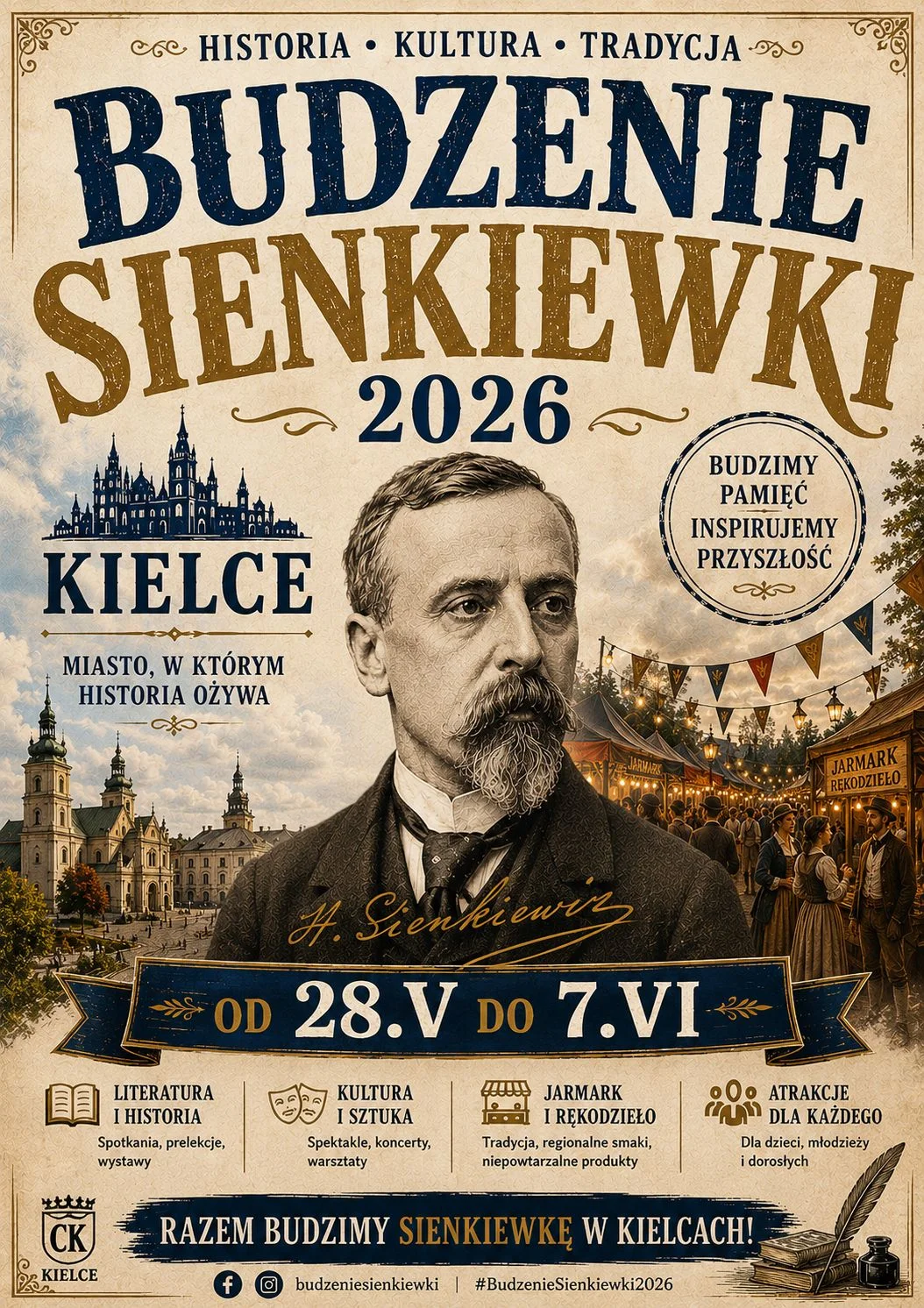 Grafika promocyjna wydarzenia Budzenie Sienkiewki 2026 w Kielcach – kiedy i gdzie odbędzie się wydarzenie?