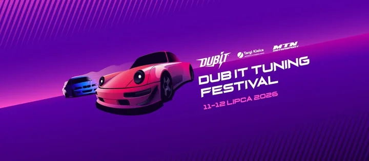 Grafika promocyjna wydarzenia DUB IT Tuning Festiwal 2k26 — duże święto tuningu w Kielcach