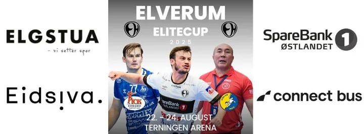 Obrazek przedstawia grafikę promocyjną wydarzenia Mecz towarzyski Elverum – Kielce w Elverum Elitecup