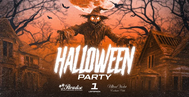 Grafika promocyjna wydarzenia Halloween Kielce — UltraViolet, 1 listopada 2025