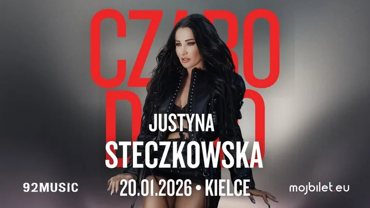 Grafika promocyjna wydarzenia Justyna Steczkowska — ERA CZARODORO w Kielcach (20 stycznia 2026)