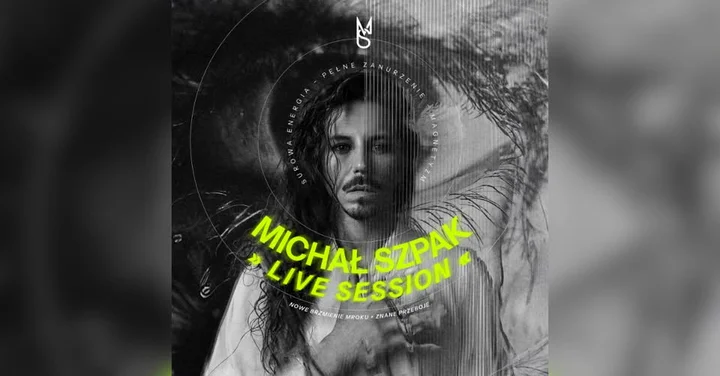 Grafika promocyjna wydarzenia Michał Szpak Live Session w Kielcach