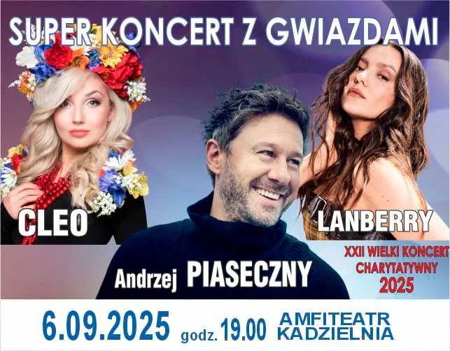 Grafika promocyjna wydarzenia Koncert charytatywny z udziałem polskich gwiazd w Kielcach