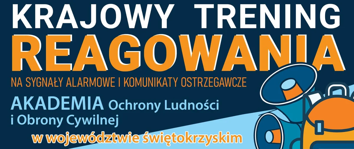 Grafika promocyjna wydarzenia Krajowy Trening Reagowania Akademii OLiOC