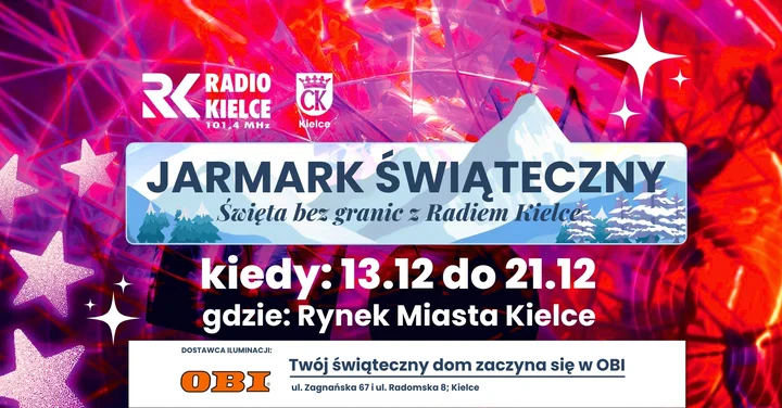 Grafika promocyjna wydarzenia Magiczny Grudzień – Święta Bez Granic z Radiem Kielce
