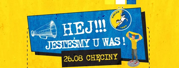 Obrazek przedstawia grafikę promocyjną wydarzenia Prezentacja drużyny Industria Kielce w Chęcinach
