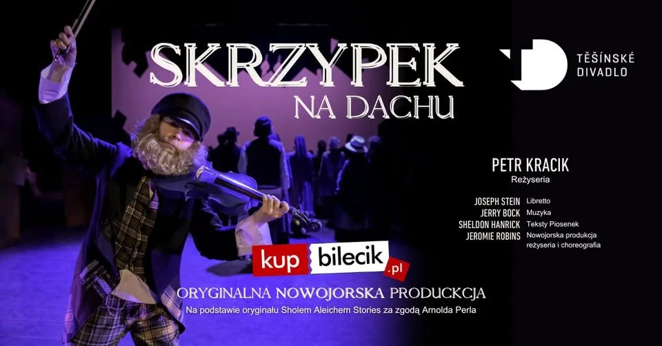 Grafika promocyjna wydarzenia SKRZYPEK NA DACHU w Kielcach