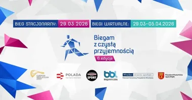 Grafika promocyjna wydarzenia Biegam z czystą przyjemnością — 6. edycja w Kielcach, 29 marca 2026