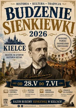 Grafika promocyjna wydarzenia Budzenie Sienkiewki 2026 w Kielcach – kiedy i gdzie odbędzie się wydarzenie?