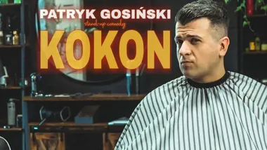Grafika promocyjna wydarzenia Stand-up Patryk Gosiński „Kokon” — Kielce