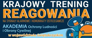 Grafika promocyjna wydarzenia Krajowy Trening Reagowania Akademii OLiOC