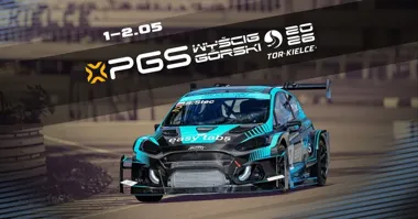 Grafika promocyjna wydarzenia PGS Wyścig Górski 2026 na Torze Kielce