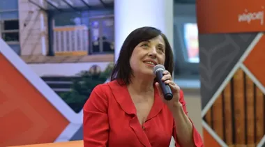 Hanna Śleszyńska rozgrzała Kielce na starcie Tygodnia Bibliotek