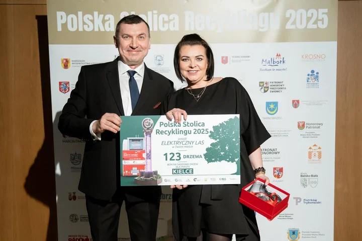 Kielce z medalem w programie Polska Stolica Recyklingu – miasto otrzyma 123 drzewa