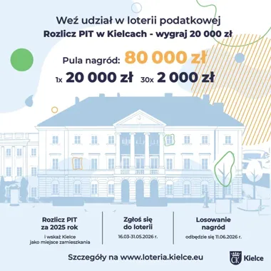 Rozlicz PIT w Kielcach – do wygrania 20 000 zł i 30 nagród po 2 000 zł