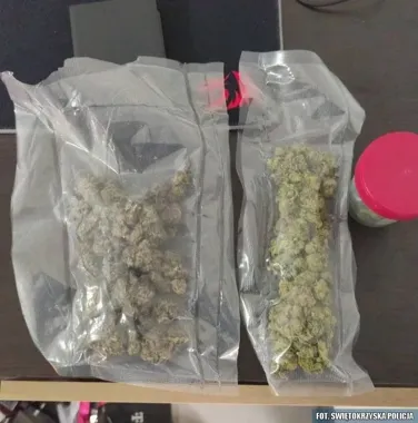 Kielce - policjanci weszli do mieszkania i znaleźli narkotykowy zapas