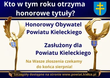 Ruszyła VI edycja wyróżnień dla zasłużonych mieszkańców powiatu kieleckiego