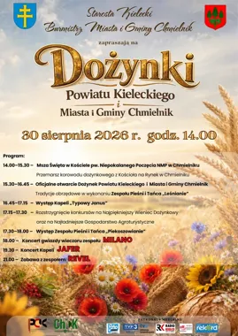W Chmielniku podziękują za plony. Dożynki z konkursem i koncertami