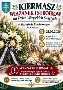 Jesienne wiązanki w Starostwie Powiatowym. Ruszyły zapisy wystawców