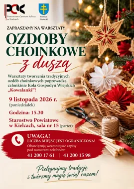 Własnoręczne ozdoby choinkowe powstaną na bezpłatnych warsztatach