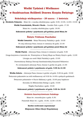 Na Świętym Krzyżu Triduum Paschalne nabiera wyjątkowej ciszy i ciężaru