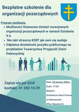 W Daleszycach organizacje dostaną trzy odpowiedzi, które zwykle kosztują najwięcej