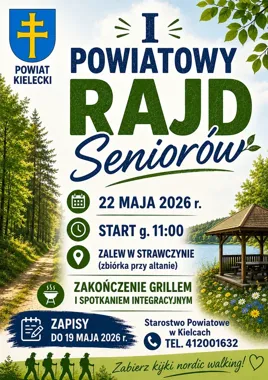 Rajd wokół zalewu w Strawczynie. Seniorów czeka trasa i grill
