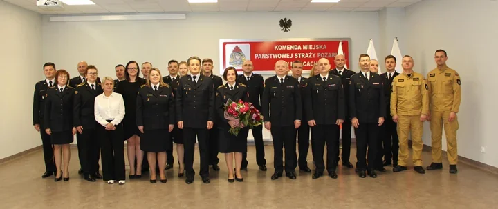 Komendant zwolnił po 27 latach - pożegnanie funkcjonariuszki PSP