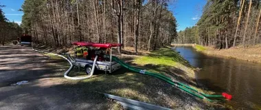 Strażacy z Kielc i okolic ćwiczyli w lesie - nowy sprzęt przeszedł próbę