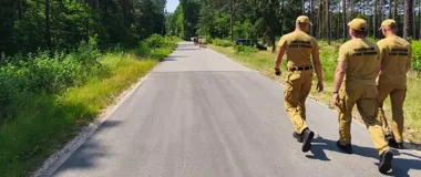 Strażacy weszli do obozu w Zagnańsku - sprawdzili więcej niż tylko dojazd