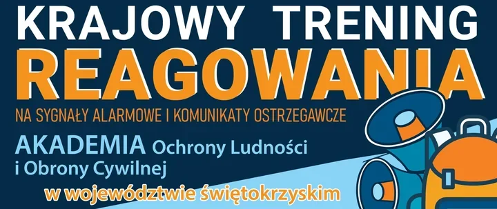 Syreny, komunikaty i plecak ewakuacyjny. Trening bezpieczeństwa w Kielcach