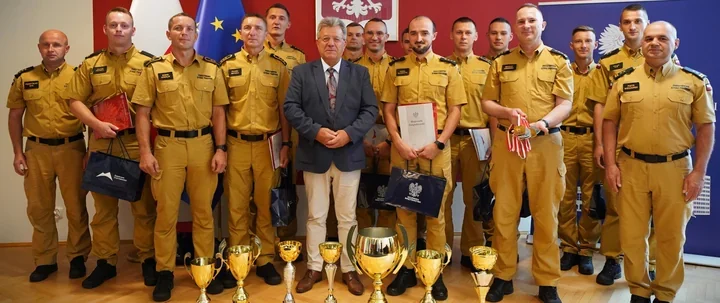 Świętokrzyscy strażacy zdobyli złoto i usłyszeli ważne słowa w Kielcach