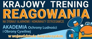 Syreny, komunikaty i plecak ewakuacyjny. Trening bezpieczeństwa w Kielcach