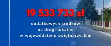 Ponad 19,5 mln zł na drogi w Świętokrzyskiem. Najwięcej pochłonie most