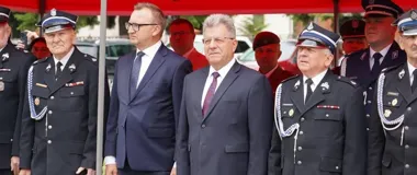 Strażacy odebrali awanse w Sandomierzu. W centrum było też bezpieczeństwo