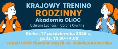 Rodzinny trening bezpieczeństwa w Kielcach. Dzieci przećwiczą reakcję na alarm